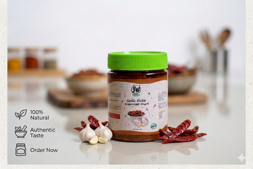 YW Garlic Pickle 250 Grams bottle
