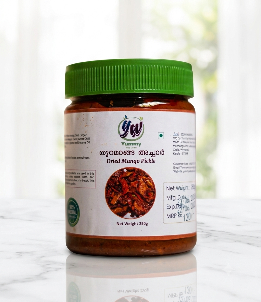 Dried Mango Pickle 250 Gram Bottle