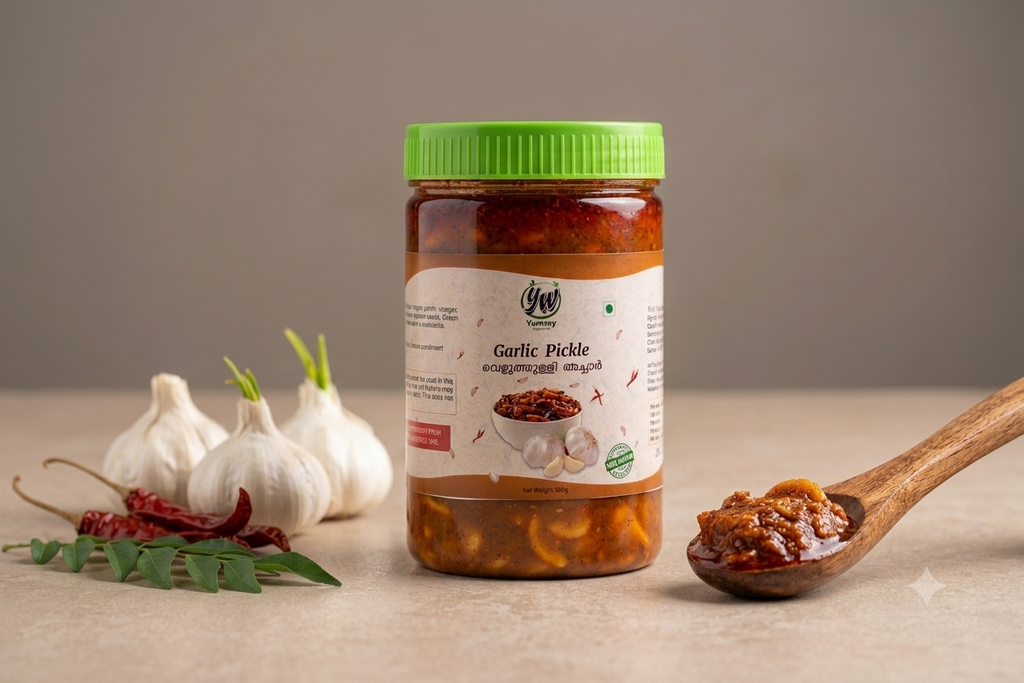 Garlic Pickle 500 Grams Bottle